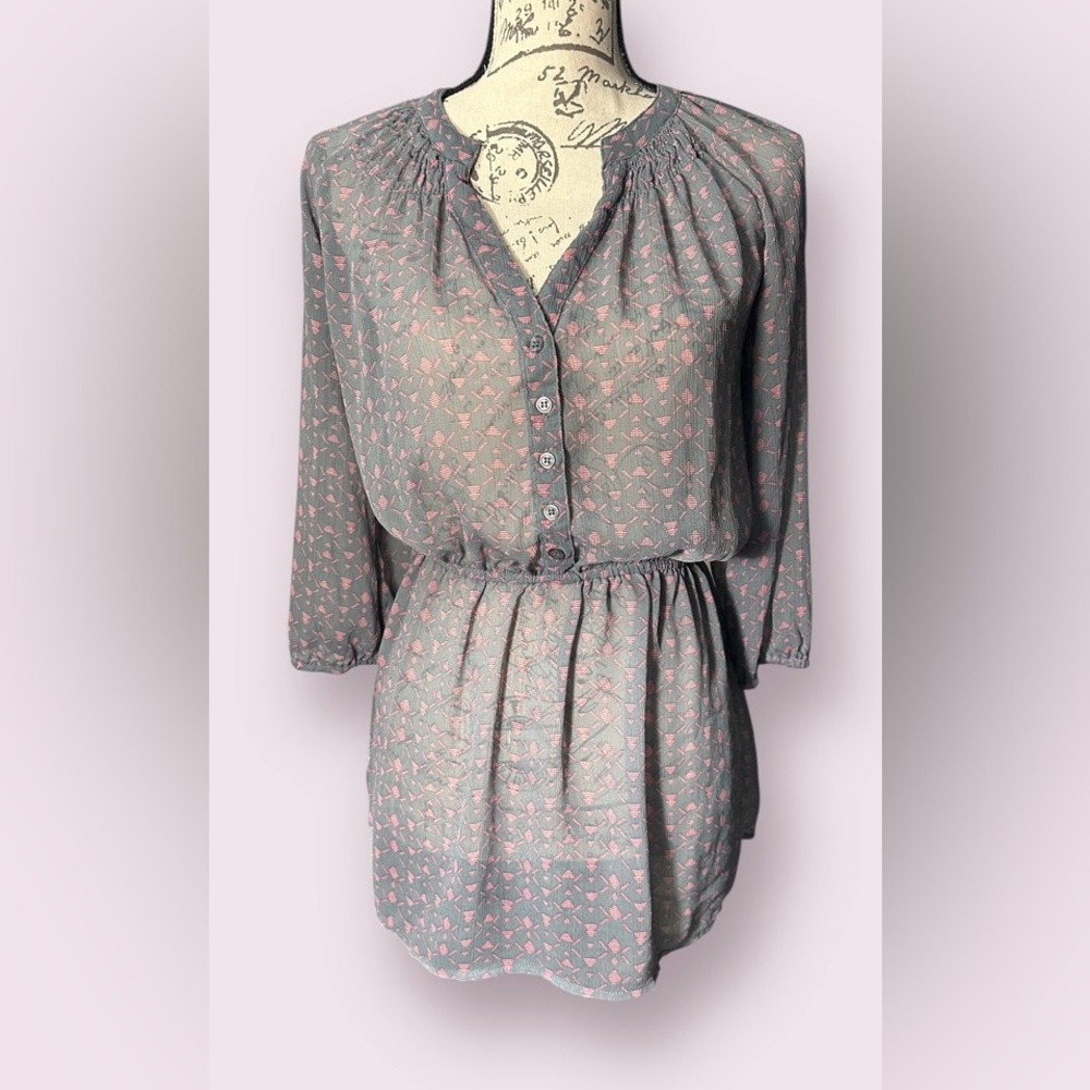 Mossimo, Patterned Blouse, Size M